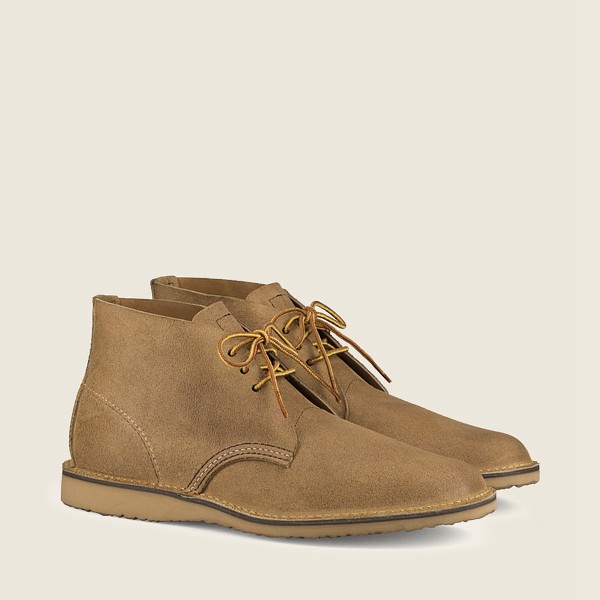 Chaussures Red Wing Heritage - Weekender - Chukka Muleskinner Cuir - Kaki - Homme 098GVYDTP